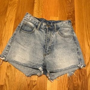 John Galt Jean Shorts